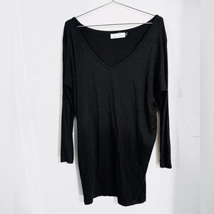 Fighting Eel / Ava Sky V Neck Long Sleeve Mini Dress XS